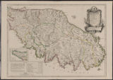 Carte particuliere de l'isle de Corse : divisée par ses dix provinces ou juridictions et ses quatre fiefs