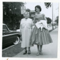 Ida Zalk Edelstein and Janet Karon dressed for Sheila Edelstein Kaufman’s wedding