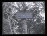 Reverand J.A. Gillfillan record board on Creek Trail