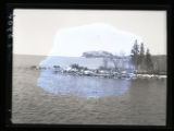 Rocky shoreline and islands on Lake Superior