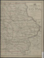 Post route map of the state of Iowa : showing post offices with the intermediate distances on mail routes in operation on the 1st of January, 1919