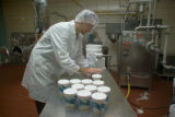 Making ice cream in the pilot plant at the University of Minnesota, Food Science and Nutrition building.