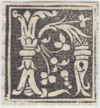 Detail from Album of initial capitals, 1500s-1737 (bulk 1500s), Volume 1, Page 50, Line 3, Item 05, H