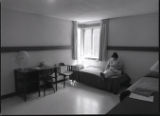 Student in Lake Superior Hall dorm