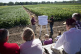 Seth Naeve, soybeans, Agronomy Centennial tours, St. Paul Campus, August, 2010.