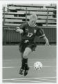 Action shot of 1998 UMD women's soccer player, Beth Byers #17