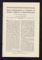 Publications. Pamphlets. Stokes, John H."""Recent Developments in Treatment of Syphilis in Relation to Patient Education." (Box 175, Folder 08)