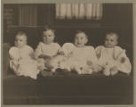 Portrait of David Hartley, John Hartley, Chester Adgate Congdon II, and Caroline Claypool as babies