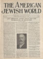 The American Jewish World, Volume 8, Number 27, March 5, 1920