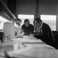 Students doing paperwork