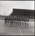 UMD 1977 women's tennis team on the tennis court