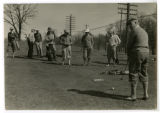 Golfers teeing off at University of Minnesota Golf Course