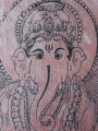 Nepalese block print of Ganesh