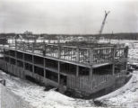 Education and Psychology building construction progress with two floors built