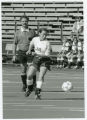 Action shot of 1997 UMD women's soccer player, Sharon Lahti #10