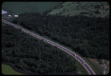 Aerial view of U.S. Highway 2 west of Grand Rapids, Minnesota.