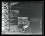 Mr. Charles Abel Corwin painting at the Stillwell carriage shed