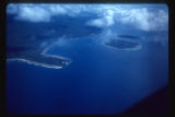 Aerial view of coral islands