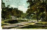 Campus Views. Minneapolis Campus. Postcard. (Main Drive)
