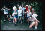 Camp Butwin campers with shaving cream on them, Eagan, Minnesota