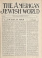 The American Jewish World, Volume 8, Number 8, October 24, 1919