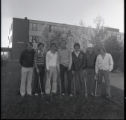 UMD 1977 men's golf squad posed with golf clubs