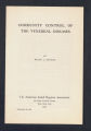 Publications. Pamphlets. Osborne, Frank J."""Community Control of the Venereal Diseases." (Box 170, Folder 07)