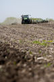 Spring discing of fields on the University of Minnesota, Rosemount Research and Outreach Center.
