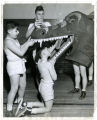 Central YMCA boy leaders' club get ready for Y circus, Minneapolis, Minnesota