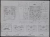 Mobile County-City Government Building Competition: Basement Floor Plan, Ground Floor Plan, First Floor Plan, Second Floor Plan, Third Floor Plan, and Fourth Floor Plan: Sheet 1