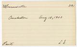 U - Alphabetical Index, botanical photographs (Acer saccharinum - Zoral distribution) (Box 99)