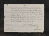 Ecclesiastical Affairs. Documents related to chaplaincies. Receipts for Alms Collected on behalf of the "capellania" of Horche, Spain 1824-1830. Receipt for alms collected, Horche, Spain, 1827.