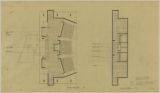 Lafayette Redevelopment: Theater Scheme B Balcony Level Plan and Lower Level Plan