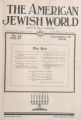 The American Jewish World, Volume 4, Number 12, December 15, 1916