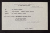 Personnel. Staff Correspondence. Mabel Grier Lesher. (Box 051, Folder 01)