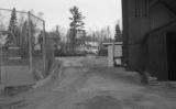 Side alley near tennis courts of Old Main building