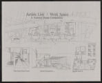 Artists Live/Work Space: A National Design Competition: Site Plan, View from Entry Court, Interior Perspective, and Second Level A