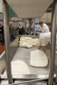 Making cheddar cheese in the Pilot Plant in the Food Science and Nutrition Building, St. Paul campus, University of MInnesota.
