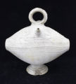Stoneware ceramic vessel with pouring spout