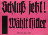 ... Schlu? jetzt! , Wahlt Hitler , uber dieses Thema spricht: ...