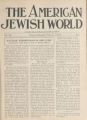 The American Jewish World, Volume 8, Number 6, October 10, 1919