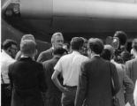 McCarthy with Boeing Employees