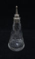 Glass and silver nursing bottle