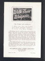 Publications. Pamphlets. With These Weapons." (The Story of Syphilis)"(Box 173, Folder 15)