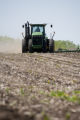 Spring discing of fields on the University of Minnesota, Rosemount Research and Outreach Center.