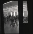 People working at desks in the Industrial Education Building