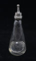 Glass and pewter nursing bottle